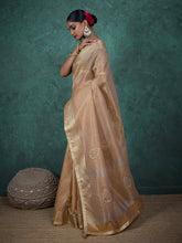 Woven Border Linen Saree